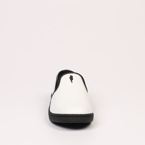 Neil Barrett White Leather and Textile Sneaker